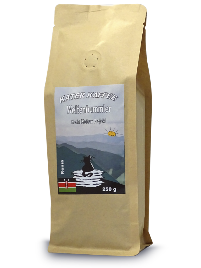 Kater Kaffee Weltenbummler Kenya Kedovo Projektkaffee