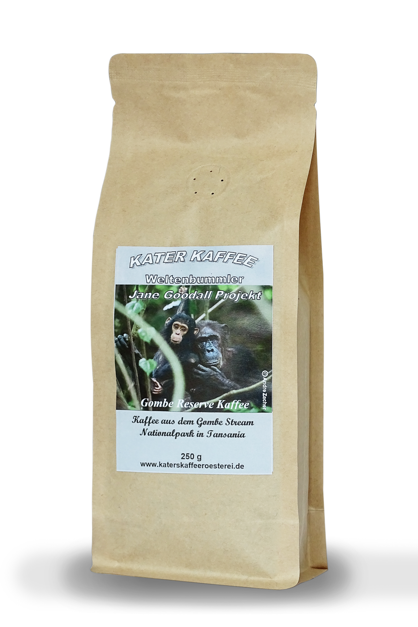 Kater Kaffee Weltenbummler Jane Goodall Tanzania Gombe Projektkaffee