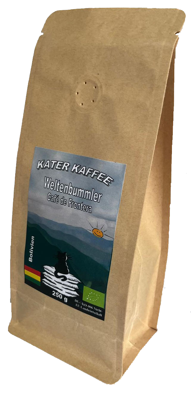 Kater Kaffee Weltenbummler Bolivien BIO Café de Frontera