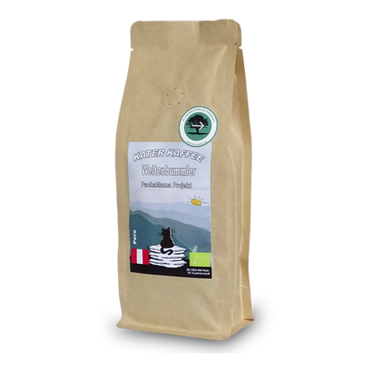 Kater Kaffee Weltenbummler Peru Pacha Mama BIO Projektkaffee