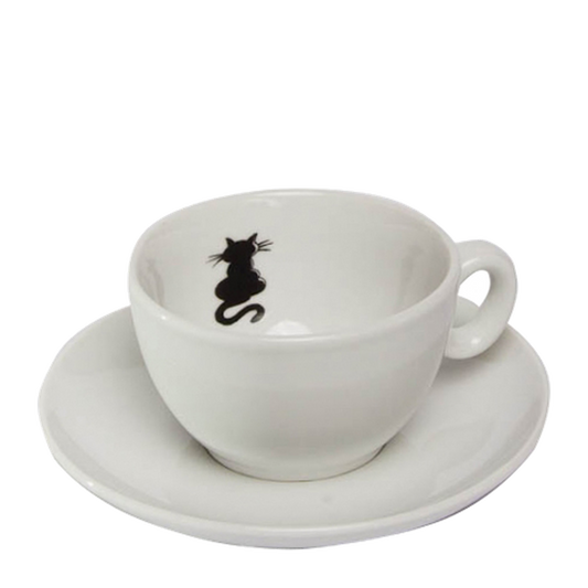 Cafe Au Lait Tasse "Kater" - 6 Stück im Set