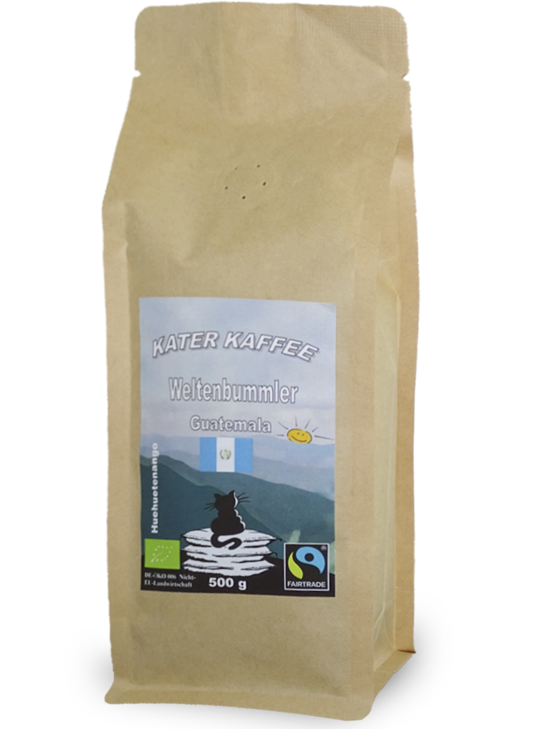 Kater Kaffee Weltenbummler Guatemala BIO Fairtrade