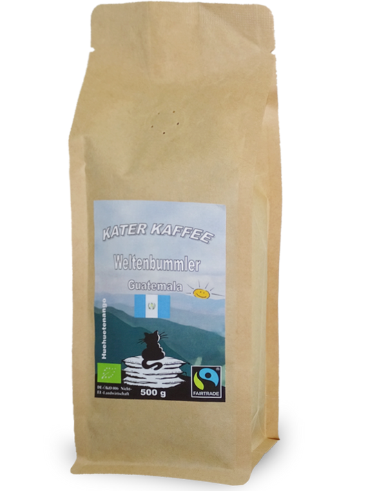Kater Kaffee Weltenbummler Guatemala BIO Fairtrade