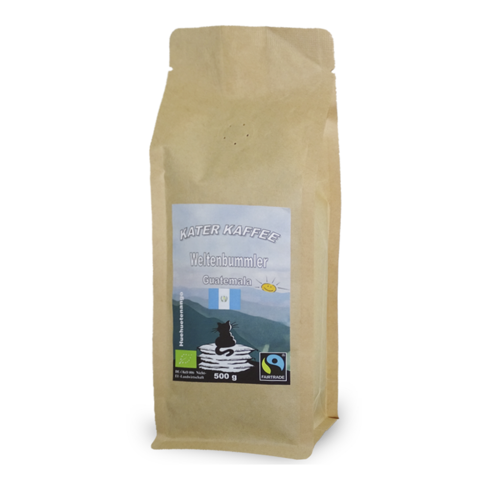 Kater Kaffee Weltenbummler Guatemala BIO Fairtrade
