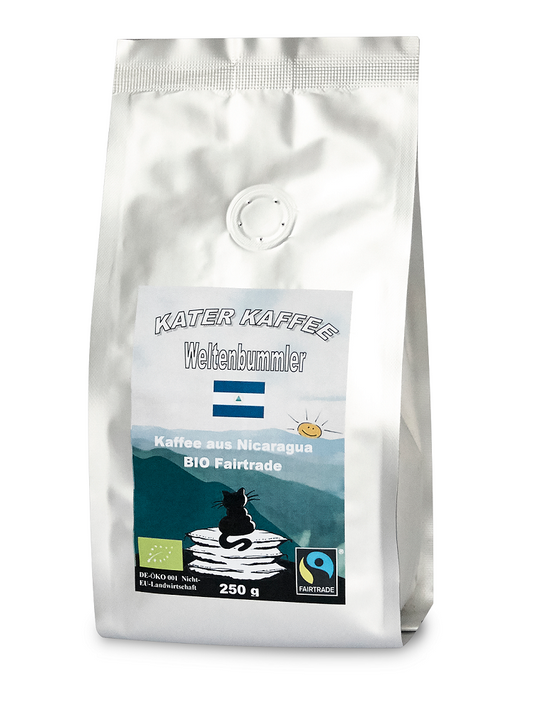 Kater Kaffee Weltenbummler Nicaragua BIO Fairtrade