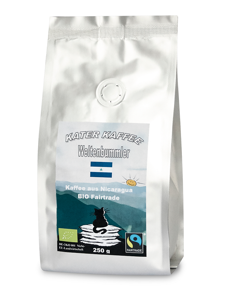 Kater Kaffee Weltenbummler Nicaragua BIO Fairtrade
