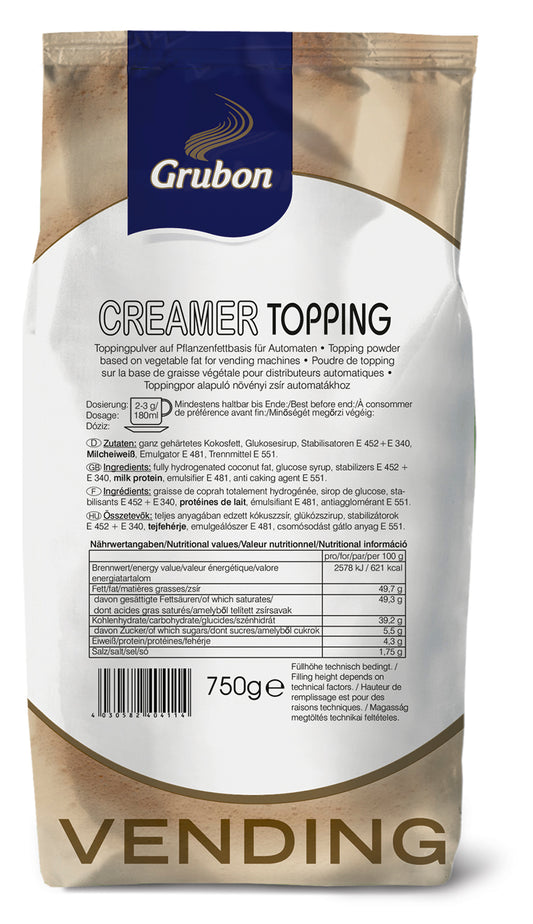 Creamer Topping - laktosearm - Kurze Haltbarkeit
